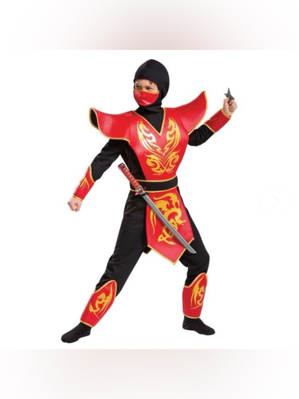 NWT Disguise Kids Ninja Costume Size Medium